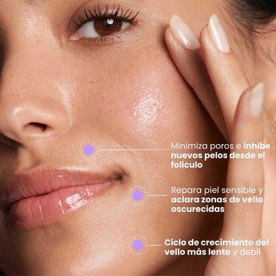 FluvéaSkin® - Vello más fino y menos visible con Raiz de Cyperus Rotundus